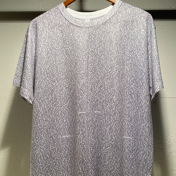 Lithographs Men's Literary & Poetical Works of TS Eliot Printed Words Tee Shirt - Picture 3 of 10